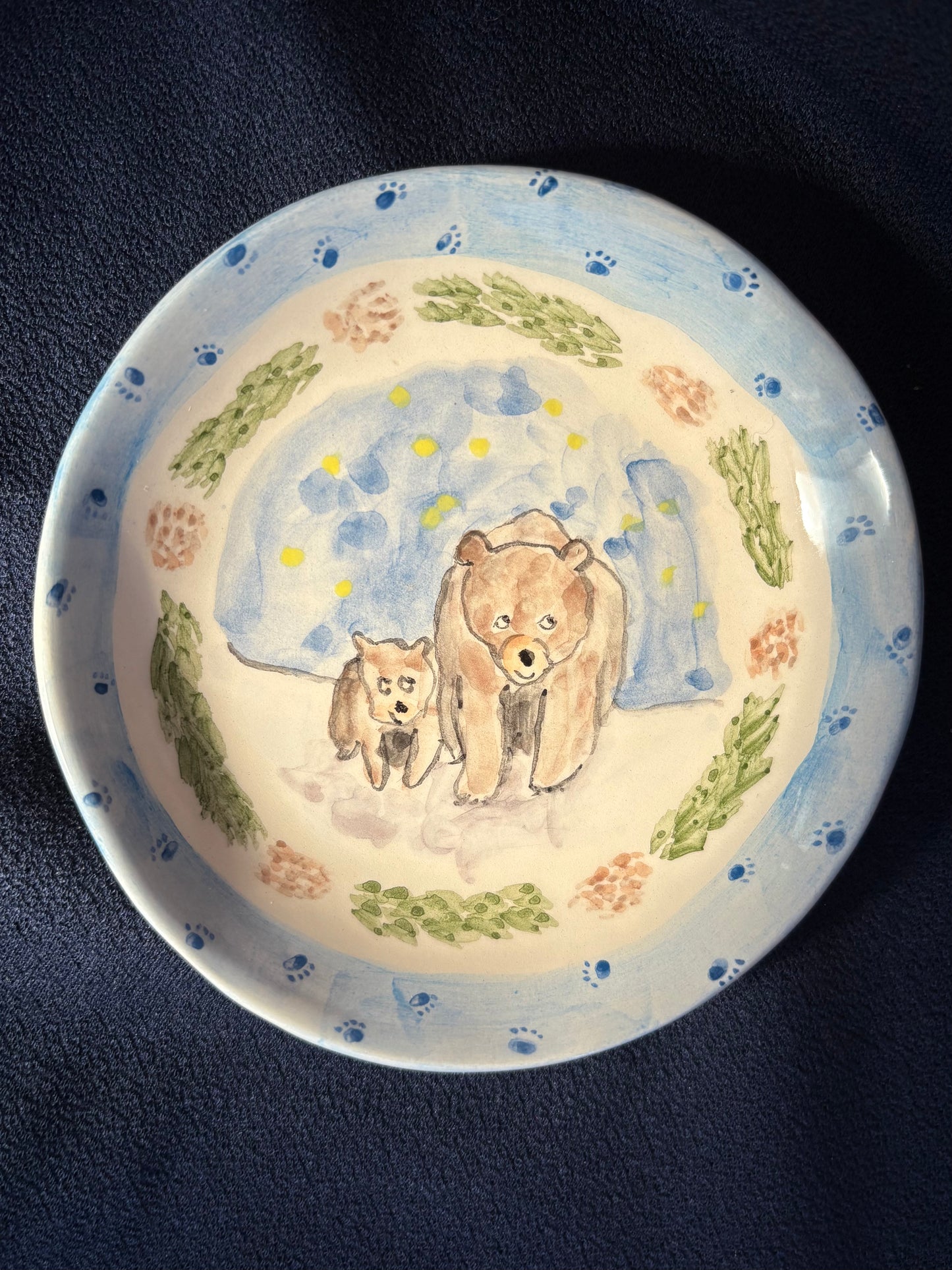 Midnight Bears Plate 10cm - Winter collection