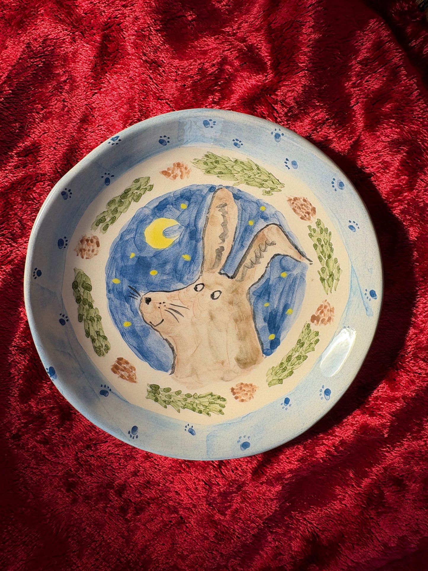 Lunar Bunny Plate 10cm - Winter collection