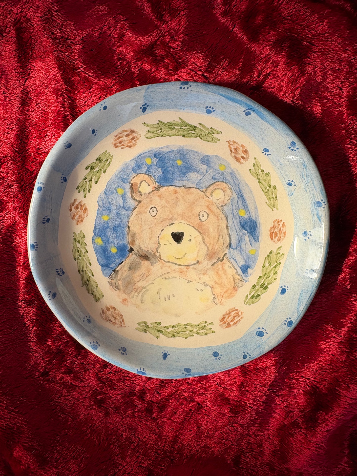 Starlight Bear Plate 10cm - Winter collection