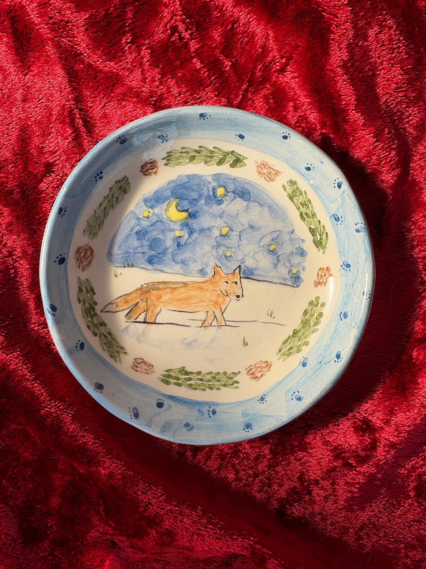 Frosted Fox Plate 10cm - Winter collection