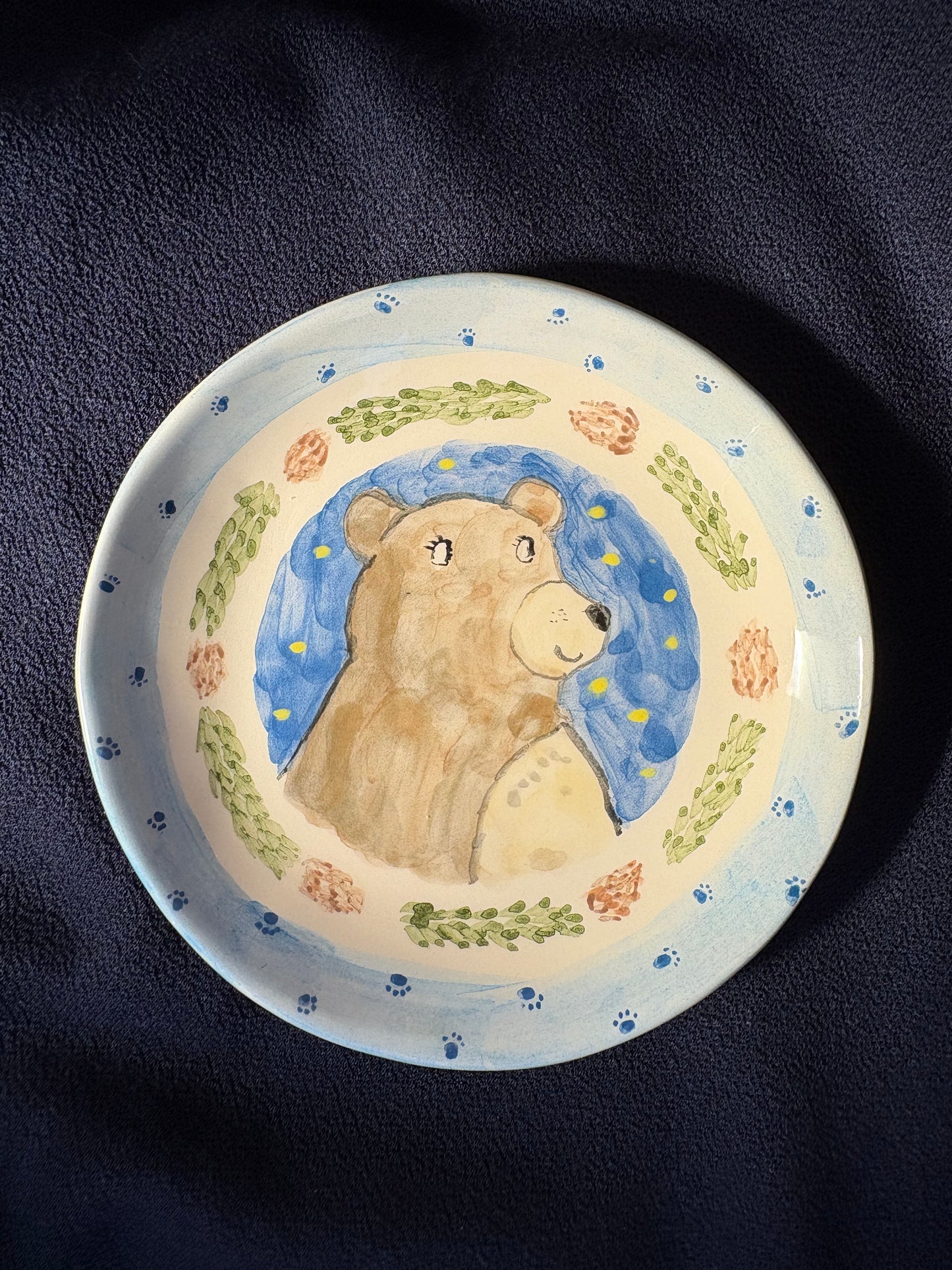 Mama Bear Plate 10cm - Winter collection